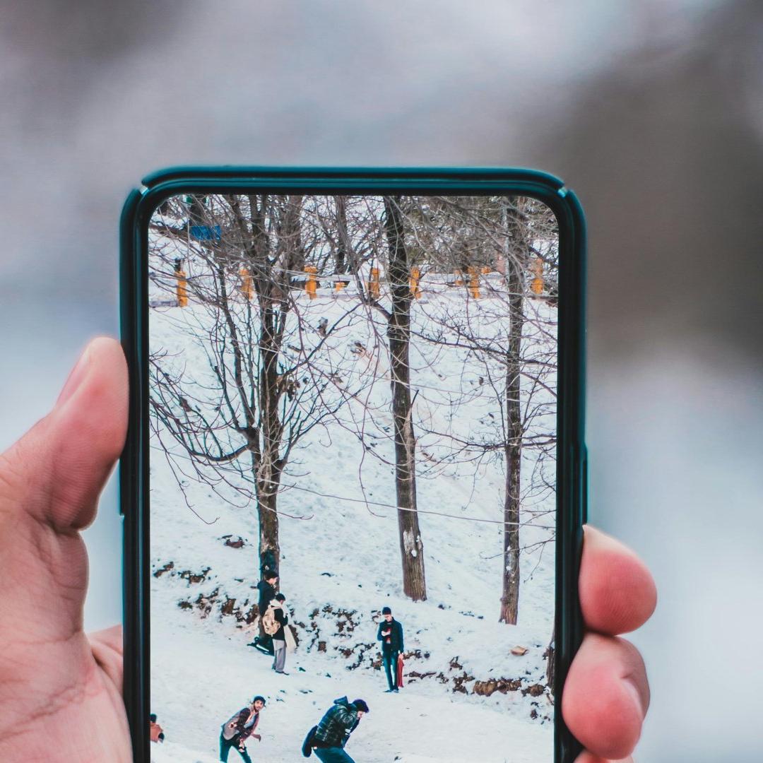 iPhone screen closeup